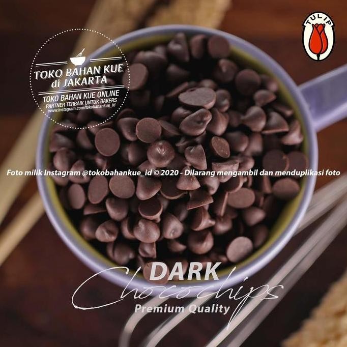 

Tulip Chip Dark Dus 10Kg Chocolate Compound Chocochips Cokelat Butir