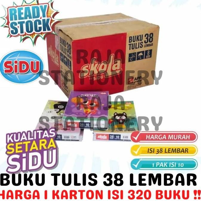 

Buku Tulis 38 Lembar Garis Skola By Sidu Notebook Sinar Dunia Buku Tulis Sekolah A5 Anak Karton Box [320Pcs]
