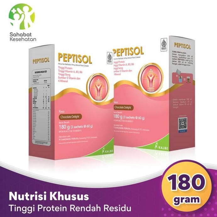 

Bundle 2 Box Peptisol - Nutrisi Tinggi Protein Rendah Residu