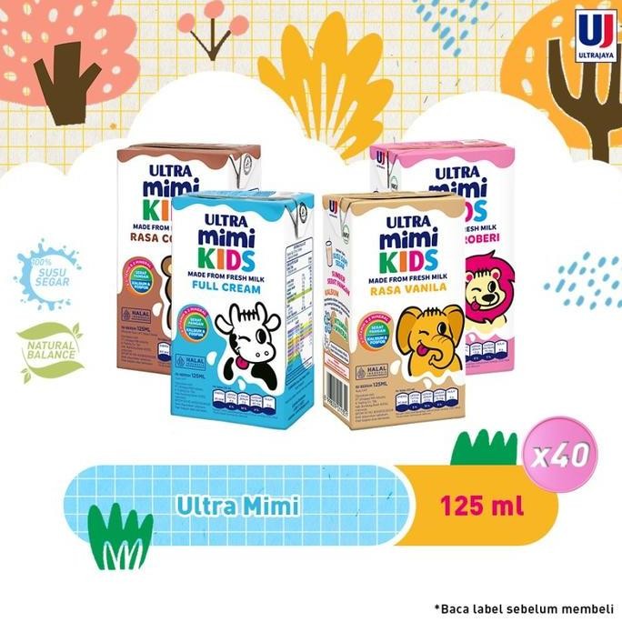 

Susu Uht Ultra Mimi 125Ml 1 Dus 40Pcs Coklat - Full Cream - Strawberry