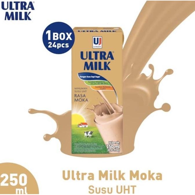 

Susu Ultra Milk Rasa Moka 250 Ml (1 Karton Isi 24 Pcs) Harga Grosir