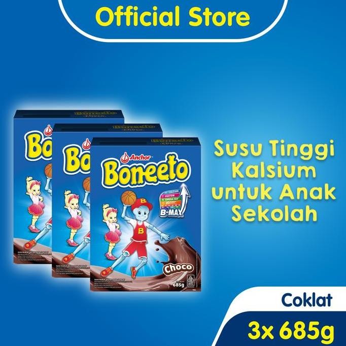 

Boneeto Susu Bubuk Cokelat 3 X 685G- Daya Pikir Dan Tubuh Aktif
