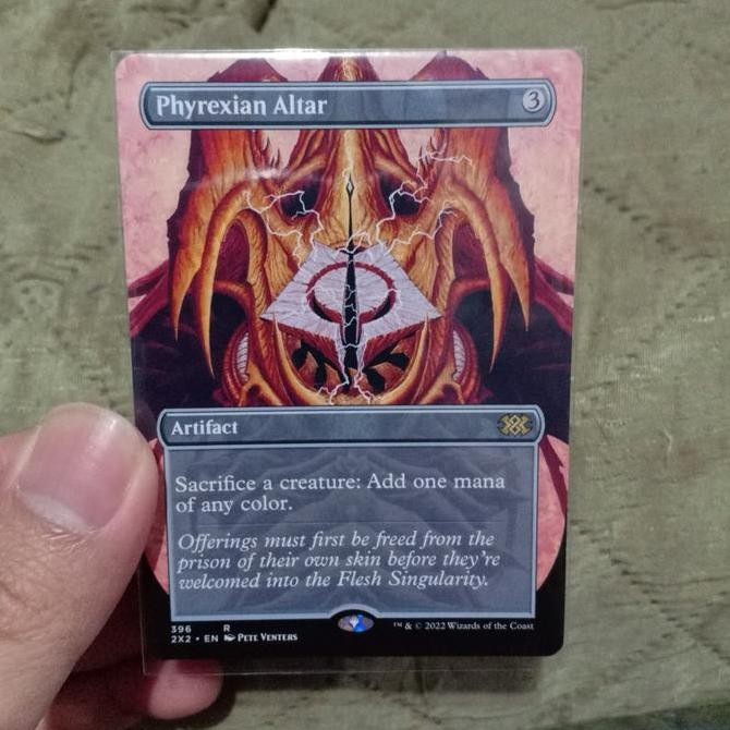 Phyrexian Altar full art 2x2 mtg double masters magic the gathering Rare Original