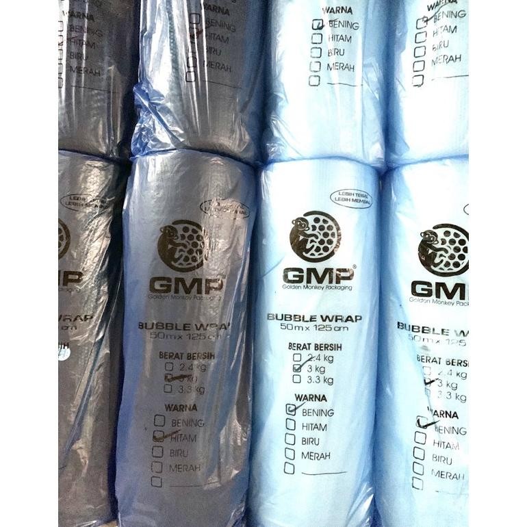 

JH8 Bubble Wrap Merk GMP 3 KG x 50 MTR x 1,25 MTR Tebal