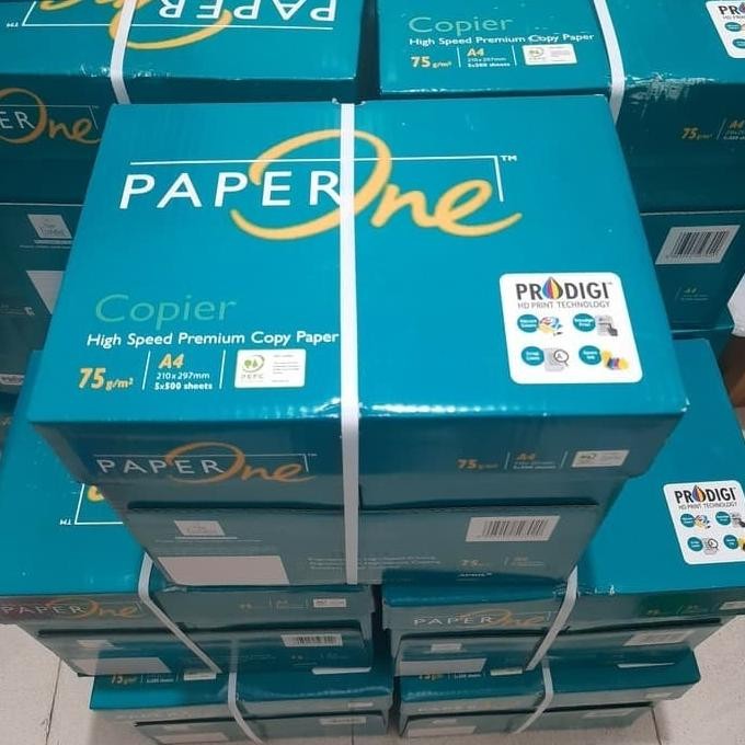 

JH8 Kertas HVS A4 75gr | Paper One |1 Dus 5rim | Khusus Grab-Gojek