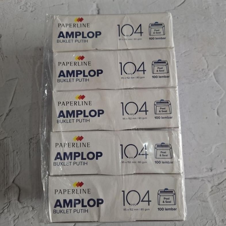 

JH8 (5 Pak) Amplop Paperline 104 Polos