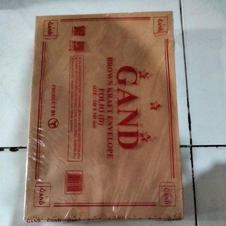 

JH8 Amplop Coklat F4/ Folio 240 x 345 mm isi 100 Lembar
