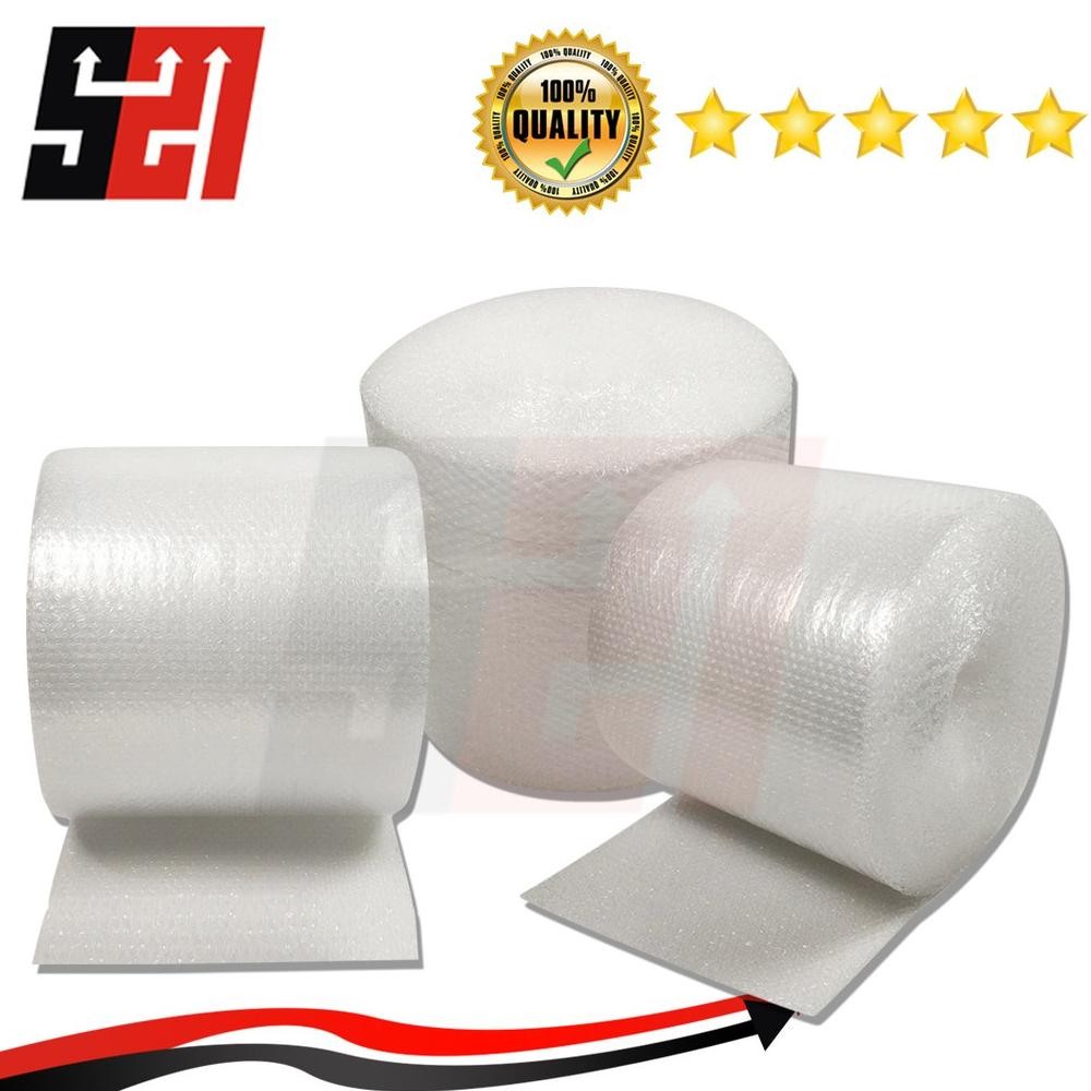 

JH8 Bubble Wrap Bubble Wrap Gelembung Bening Hitam 40cm x 50m