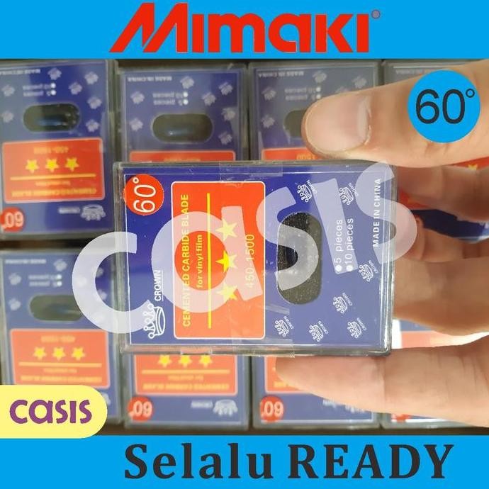 

ready !!! Mimaki Blade 60 Derajat 1 box isi 5 pcs / Pisau Cutting Mimaki / Jarum Mesin Cutting Pcut, King cutt - CASIS