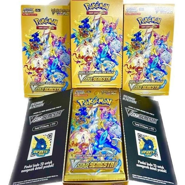 Booster Pack VSTAR Semesta S12A Pokemon Indonesia hrt15 Rare Original