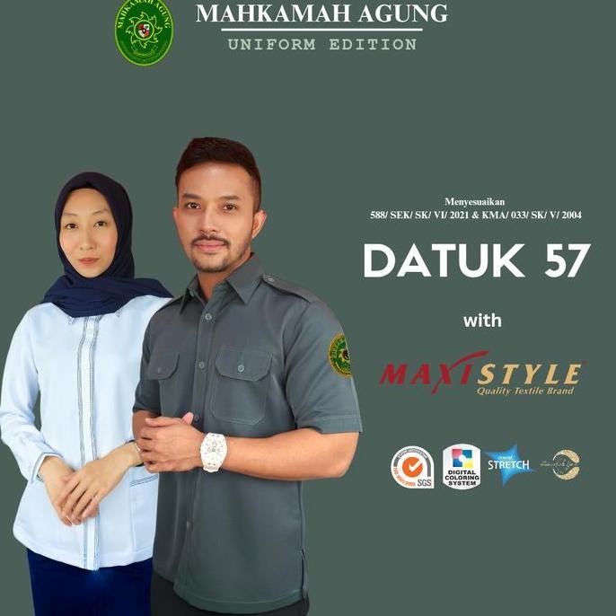 INTERNATIONAL QUALITY : SERAGAM KEMEJA PDH MA MAHKAMAH AGUNG PUTIH