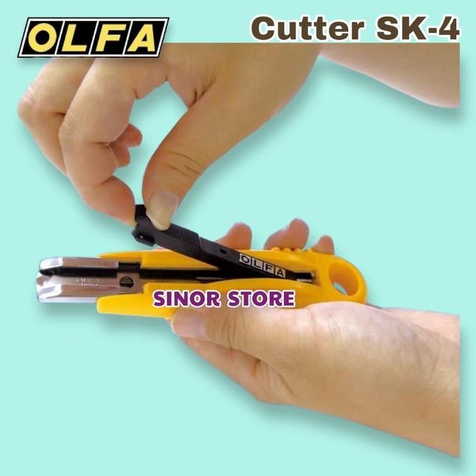 

ready !!! OLFA SAFETY Cutter SK-4 Self Retracting Pisau Ditarik Pegas Otomatis