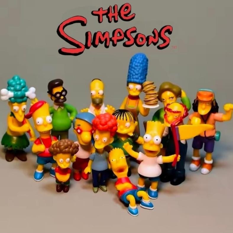 14 Pcs / Set The Simpsons Simpson Family Figure Set