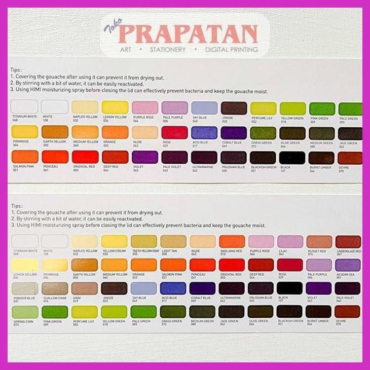 

( SEKOLAH / LUKIS ) READY MIYA HIMI GOUACHE 36/48C 12GR | CAT GOUACHE (SENI / MENGGAMBAR / ART / KERAJINAN ) PRIVASI AMAN