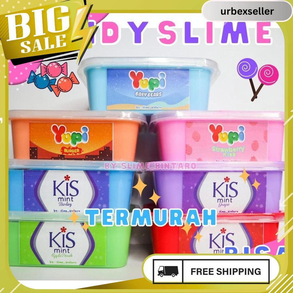 Candy Slime By Slime Bintaro || Tofu Slime || Slime Termurah | || Slime Berkualitas Termurah