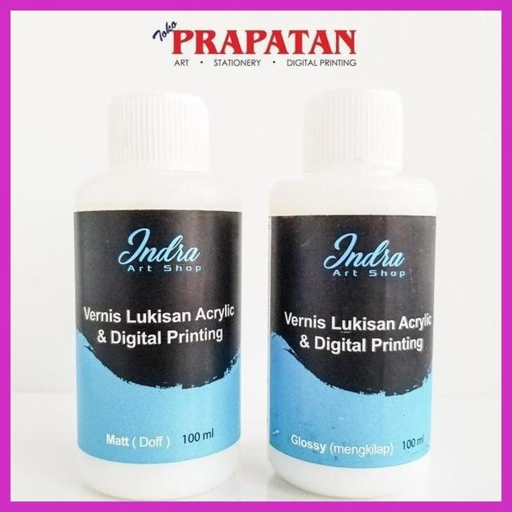 

( SEKOLAH / LUKIS ) SALE INDRA ART VARNISH FOR ACRYLIC PAINT 100 ML / VERNIS LUKIS (SENI / MENGGAMBAR / ART / KERAJINAN ) SIAP KIRIM