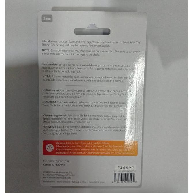 

ready !!! Kraft Blade 3 MM untuk Cameo 4