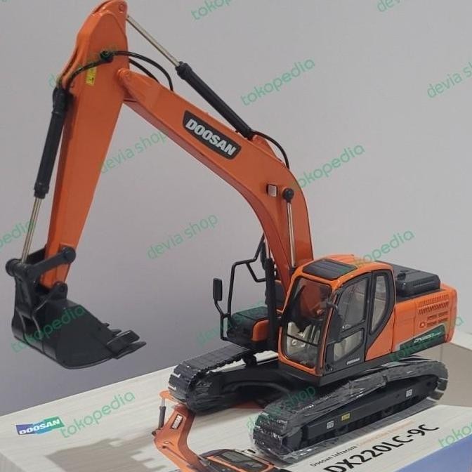 Miniatur Diecast Alat Berat Excavator Doosan DH220Lc
