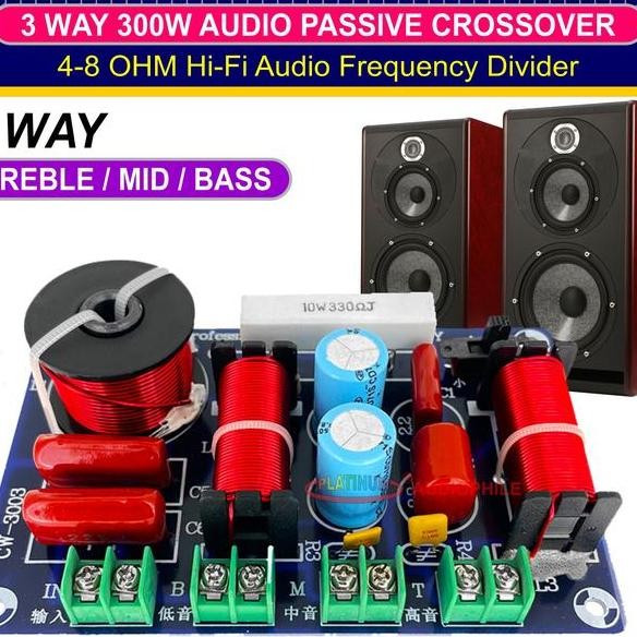 Crossover Pasif 3 Way Passive Speaker Crossover Low Mid Hh Cw3003