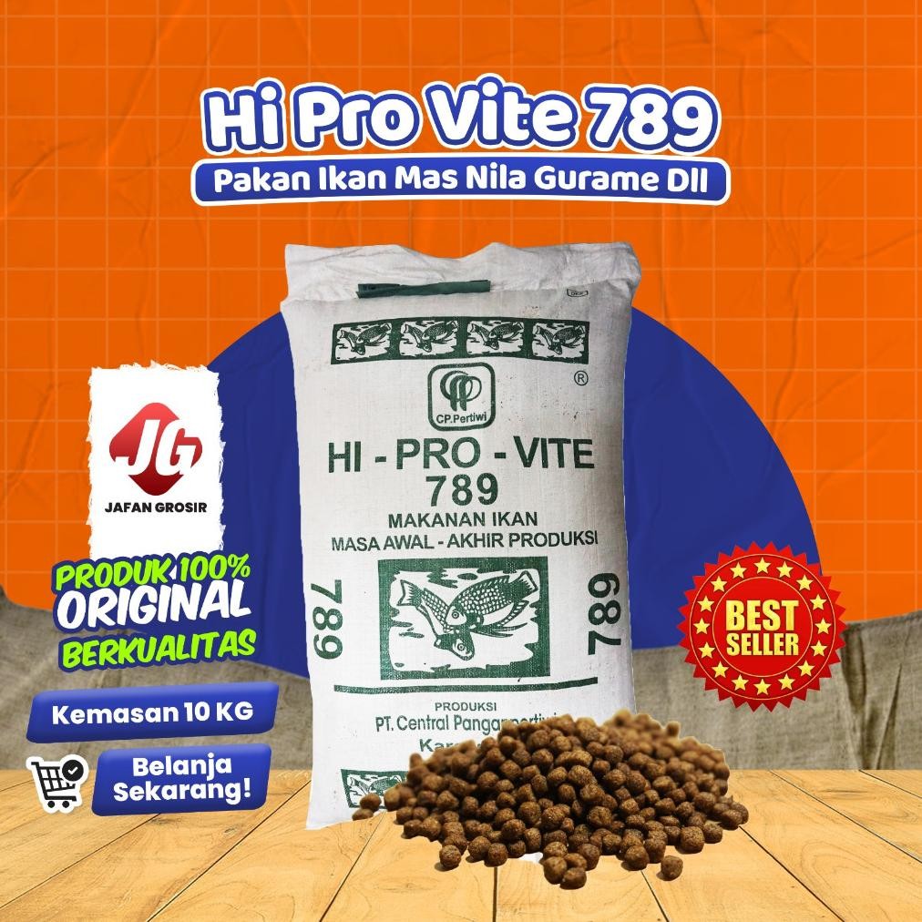 PAKAN IKAN 789 10 KG PAKAN IKAN NILA BAWAL IKAN MAS AST