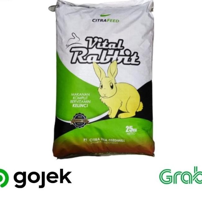 ( EXSPEDISI ) citra feed citrafeed vital rabbit 25kg pakan pelet kelinci 25 kg AST