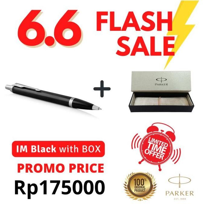 

Parker Im Black Chrome Retractable Ballpoint With Chrome Trim - "Ori" Kualitas Terbaik Harga Termurah