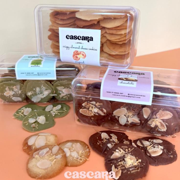 

Cascara Cookies Crispy Almond Cheese Vanilla Chocolate Matcha Cookies Kering