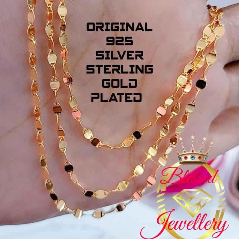 KALUNG PERAK ASLI 925 LAPIS EMAS MODEL TOSCANO MURAH