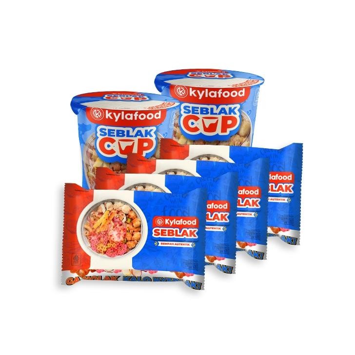 

READY STOK Kylafood Paket Paket 2 Seblak Cup + 4 Seblak Rempah Autentik Siap kirim