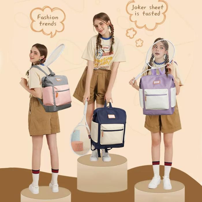 Bostanten Tas Ransel Wanita / Backpack Wanita / Bahan Nilon / Tahan Air