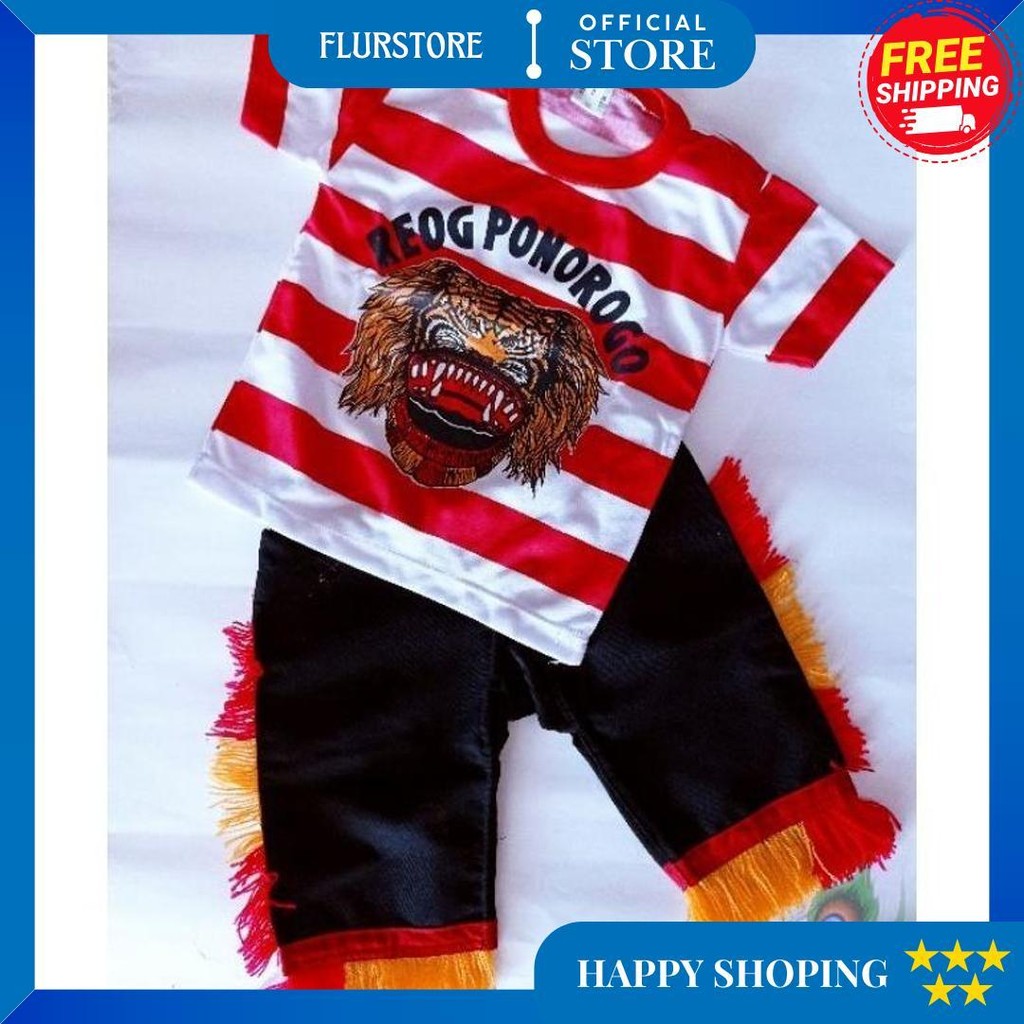 Termurah Nindiamelvida Kaos Reog Anak/ Kaos Reog Anak Setelan