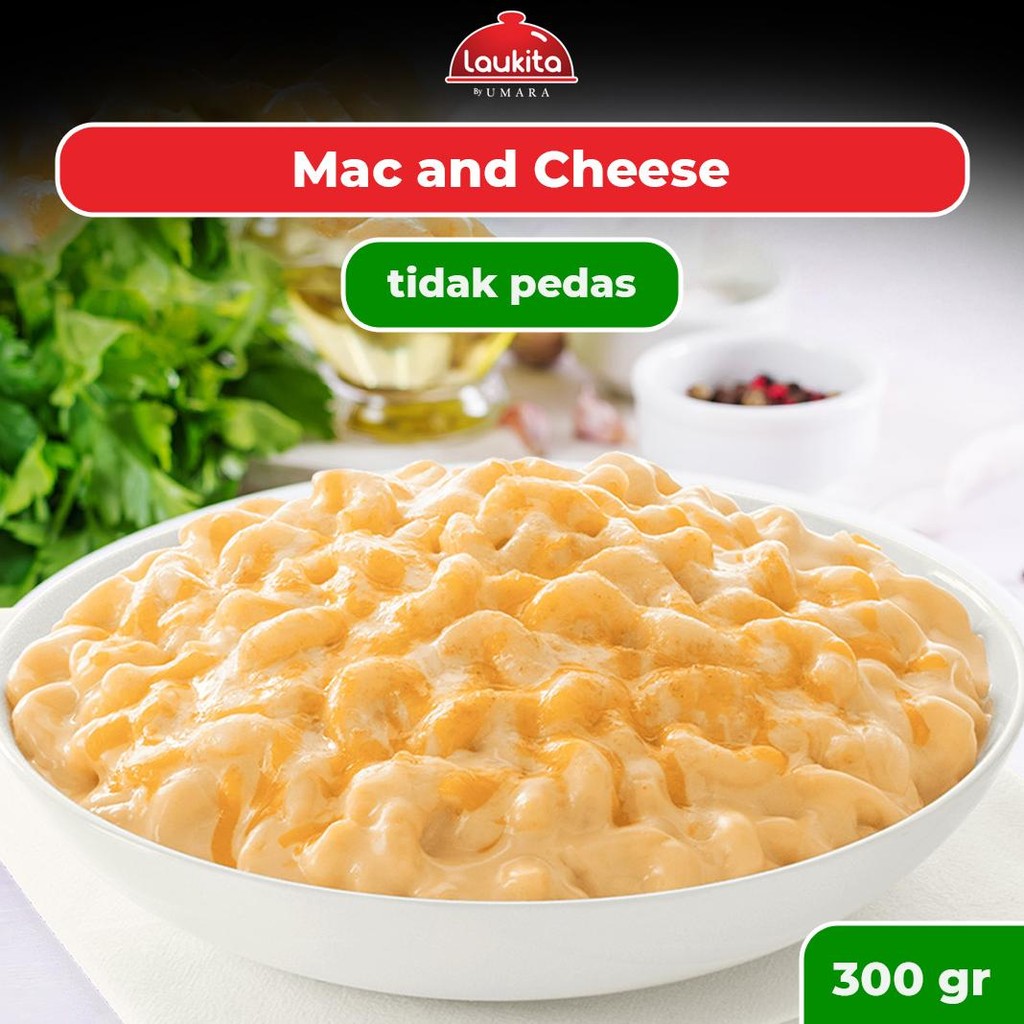 

TERMURAH [300g] Laukita Gourmet Mac and Cheese Frozen Food Pasta Siap kirim