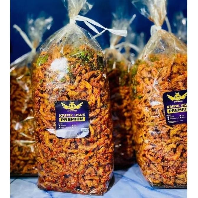 

Kripik Usus Pedas Daun Jeruk 1 Ball Isi 2Kg