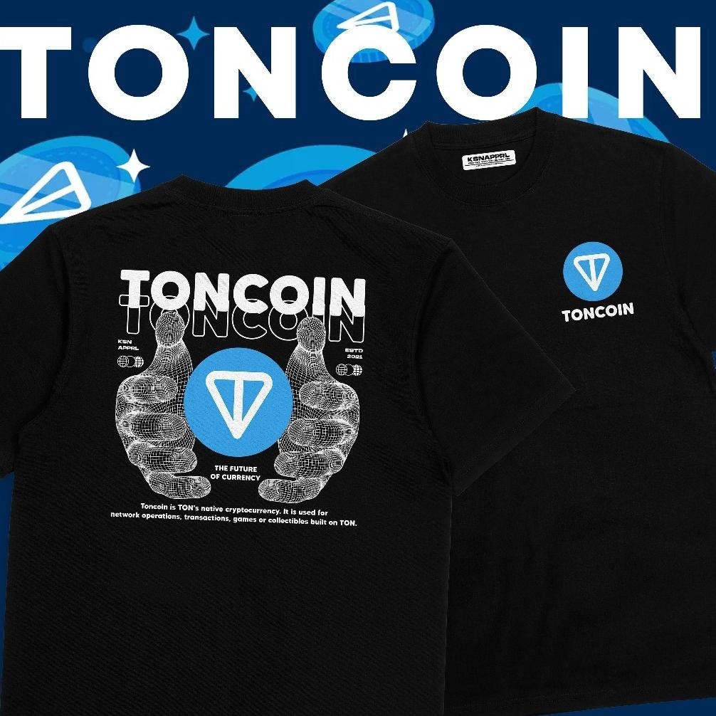 Terbaru Kaos Crypto Ton Coin "Toncoin Streetwear" Kaos Blockchain Crypto Token Crypto Koin Crypto To