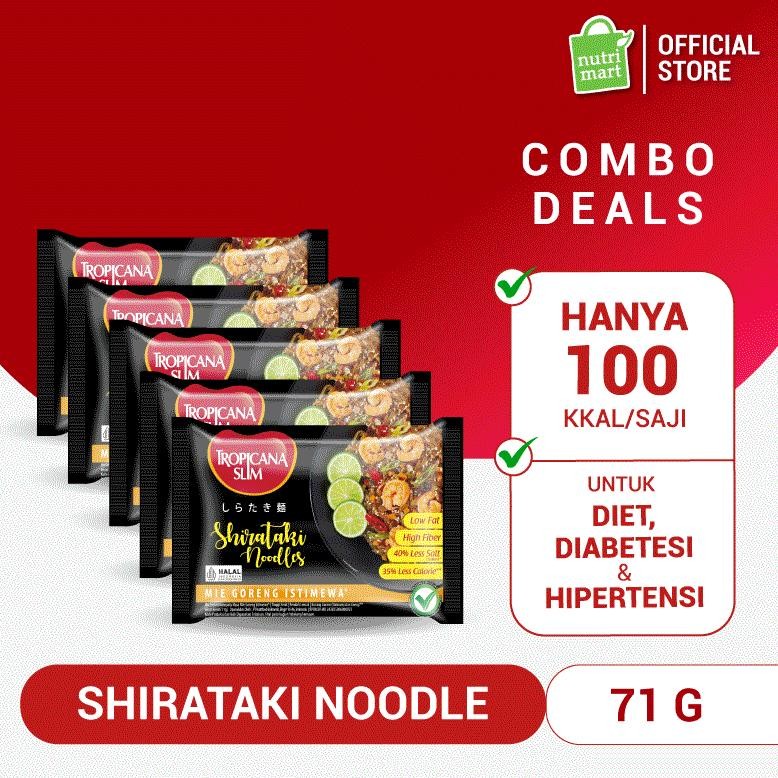 

TERLARIS Buy 4 Get 1 - Tropicana Slim Shirataki Noodle 71 g - Bantu Dukung Hidup Sehat Siap kirim