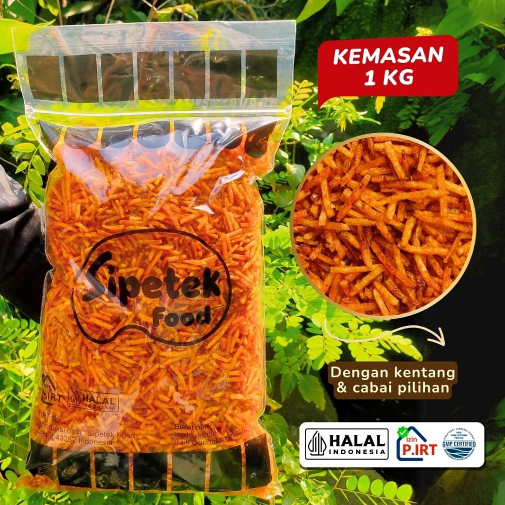 

Kentang Mustofa Sipetek Pedas Manis Gurih Kemasan 1Kg Sipetek Food