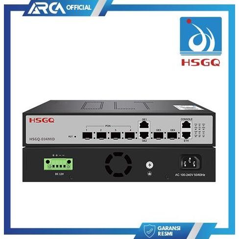 Olt Epon Hsgq E04Mid L2 4Pon Px20+++ Mini 2*1G Lan+2*1G Sfp Uplink 1U Non Sfp New Series New Stok
