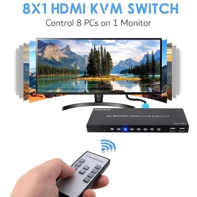 Kvm Switch Hdmi Usb 8 Port Free Kabel Kvm 8 Pcs New Stok