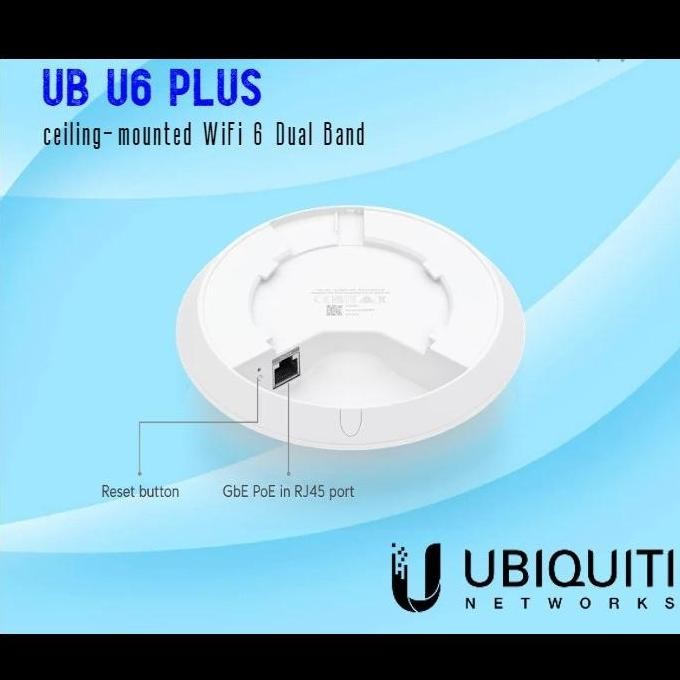 Ubiquiti U6 Plus Access Point Unifi 6 Dual-Band Wifi 6 / Ubiquiti U 6 Plus  Unifi6 New Stok