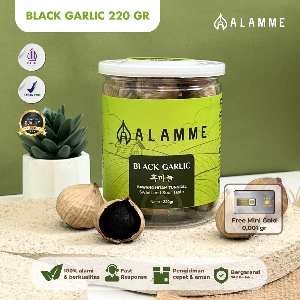 

Sale Alamme Black Garlic Bawang Hitam Tunggal Premium Alamme 220 Gram Ty-35
