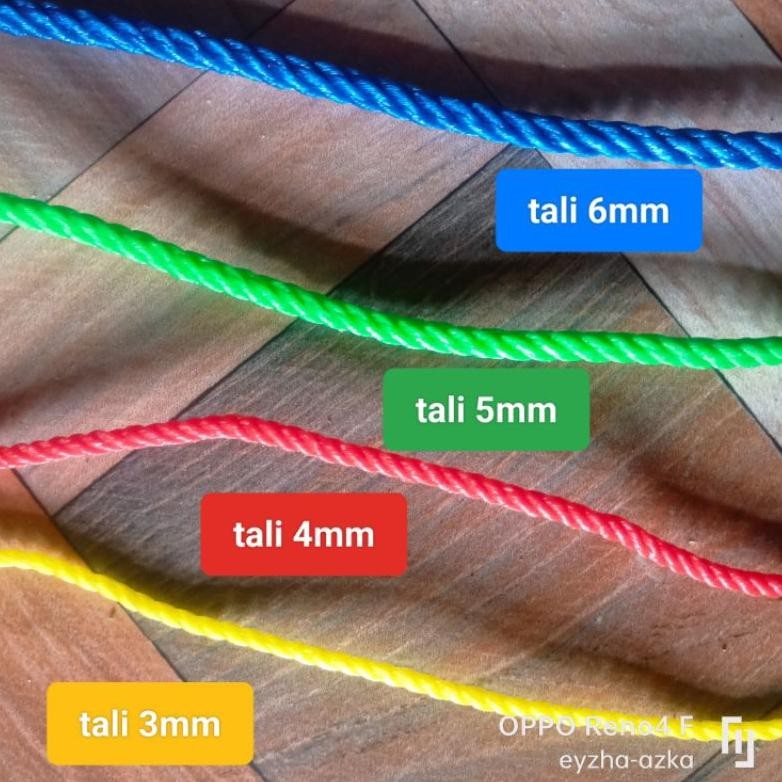 

Tali Tambang Pe Tebal Tali 3Mm,4Mm,5Mm,6Mm,Panjang 220 Meter