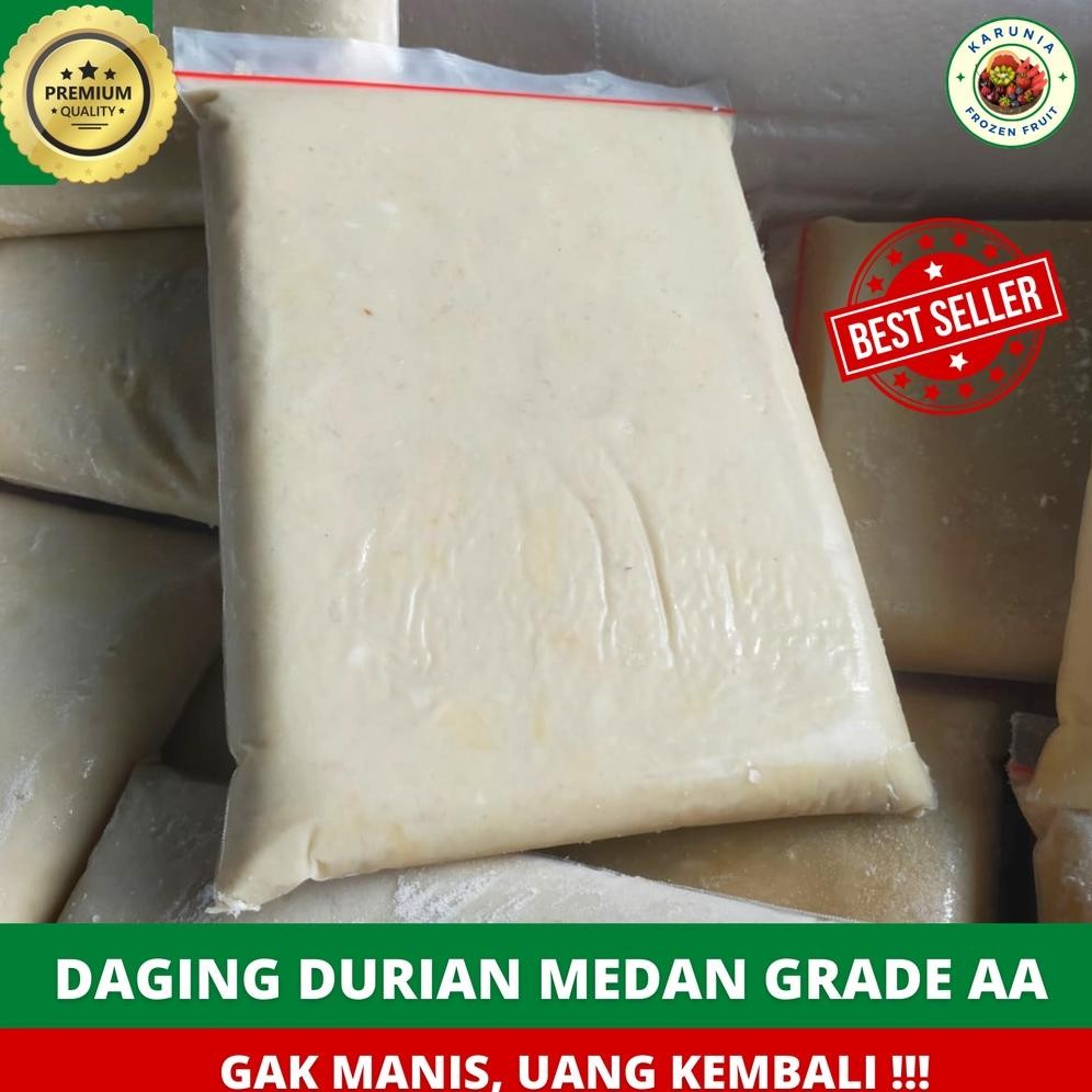 

PROMO !! DAGING DURIAN ASLI MEDAN MURNI TANPA CAMPURAN/ DAGING DUREN 1KG PREMIUM/ FROZEN FRUIT