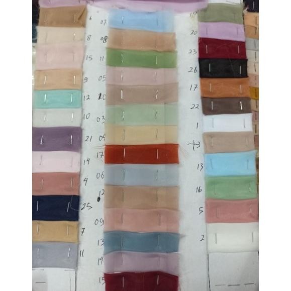 Heatshrin Selendang Organza Scraft Aksesoris Gaun Wanita Gaun Prewedding Scraft Organza Dot -98