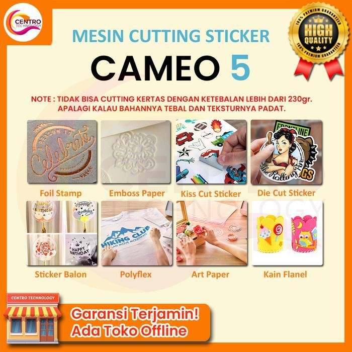 

Mesin Cutting Sticker Auto Contour Cut Silhouette Cameo 4 Dan Cameo 5 (Ukuran A3 Maksimal 30Cm) Sudah Auto Countur Cut