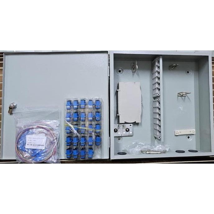 Odc Fiber Optic 48 Core Sc Upc Lengkap Full Set /Odc Wall 48 Core New Stok