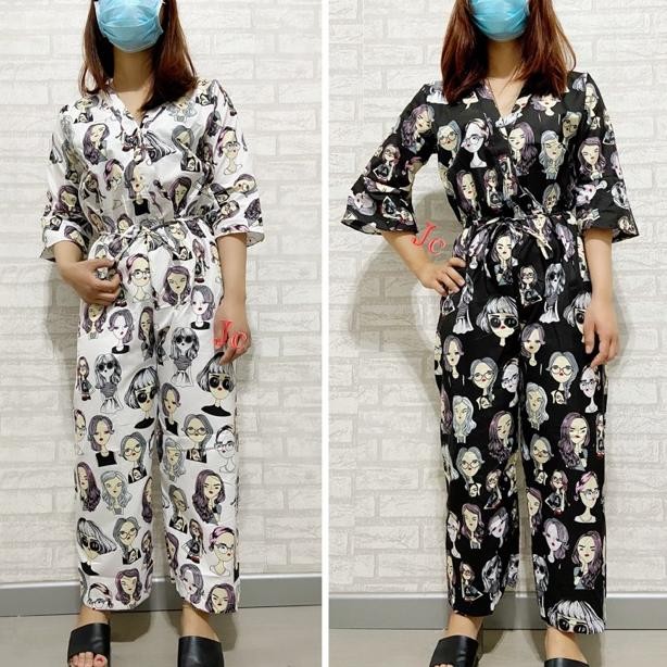 Js Kimono Girly Panjang / Jumpsuit Wanita Terbaru / Jumpsuit Wanita Murah / Js Muslimah