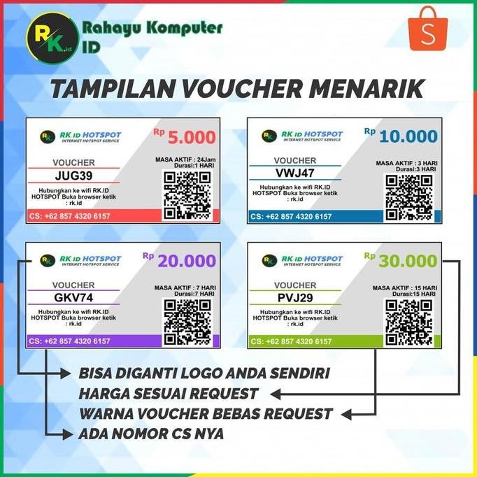 Paket Lengkap Alat Usaha Rt Rw Net Wifi Hotspot Sistem Billing Voucher New Stok