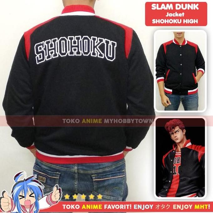 Jaket Shohoku Slam Dunk - Sakuragi Hanamichi Cosplay Jacket Co