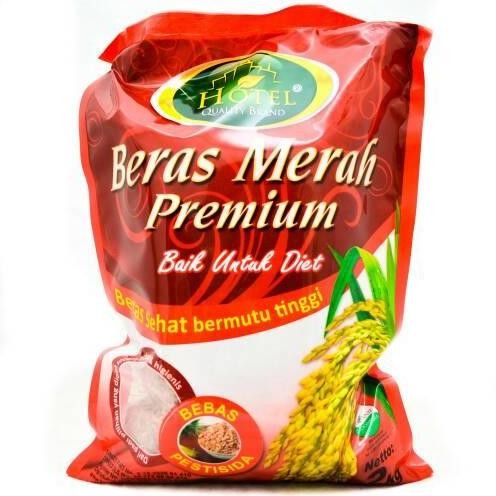 

Beras merah premium merk HOTEL