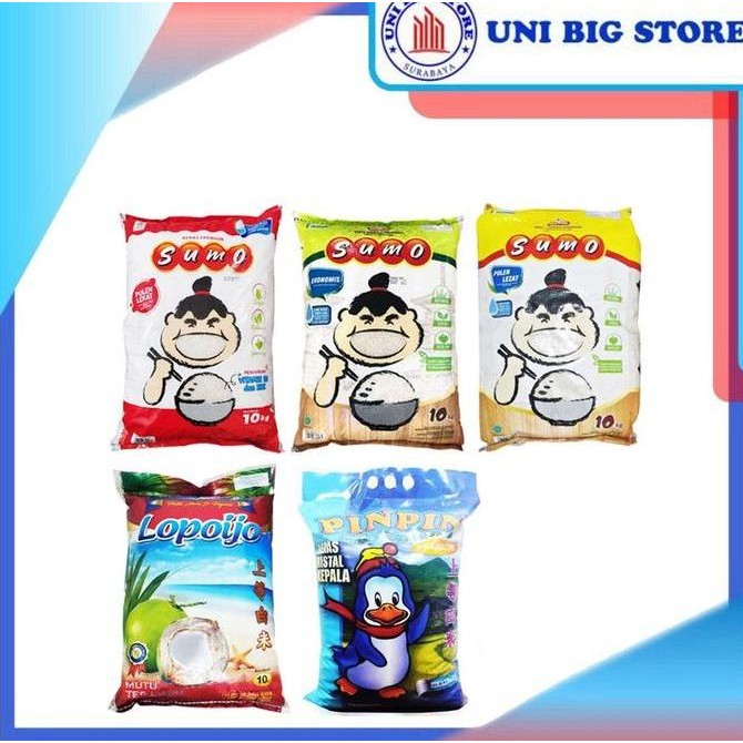 

Beras Premium Sumo Merah | Sumo Hijau | Sumo Kuning 10 kg